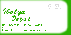 ibolya dezsi business card